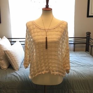 Ecote' Knit Blouse in Cream